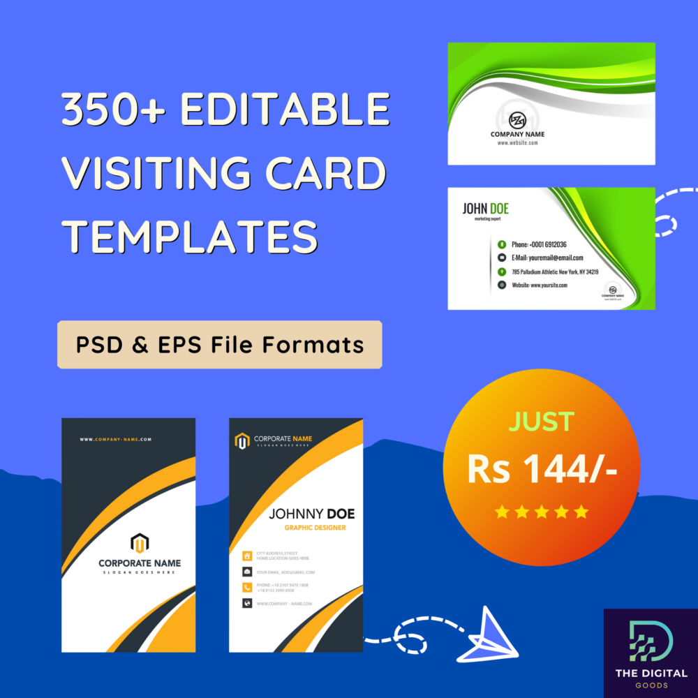 350+ Editable Visiting Card Templates